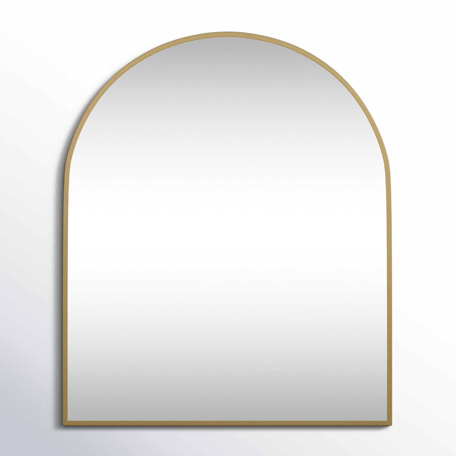 Sabine Metal Arch Wall Mirror, Brass, 36" x 30"
