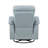 Leather Upholstered Swivel Glider Reclining Chair-654439166