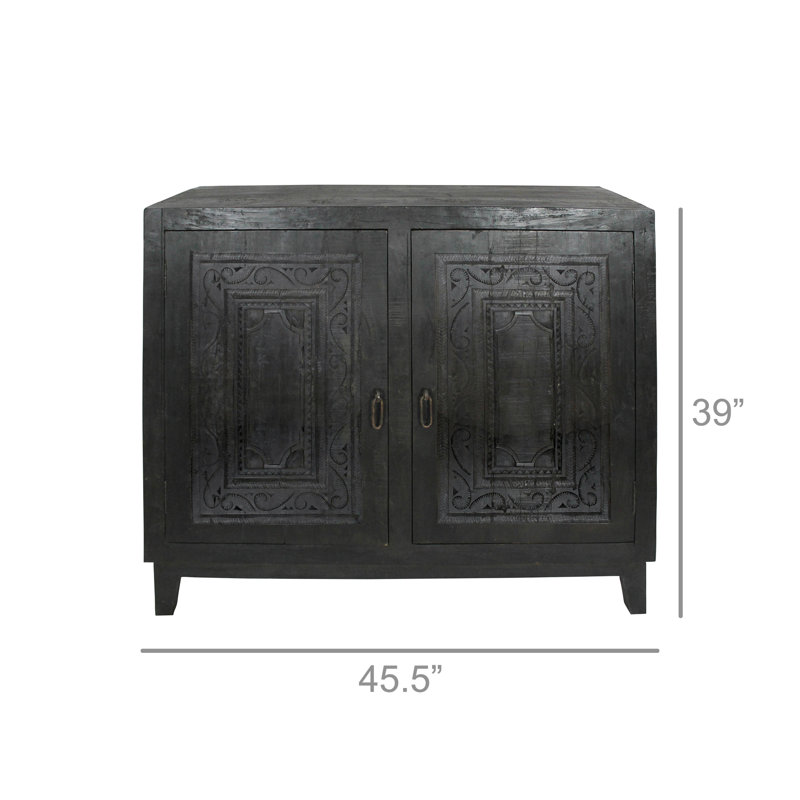 Ajene 45.5'' Solid Wood Sideboard