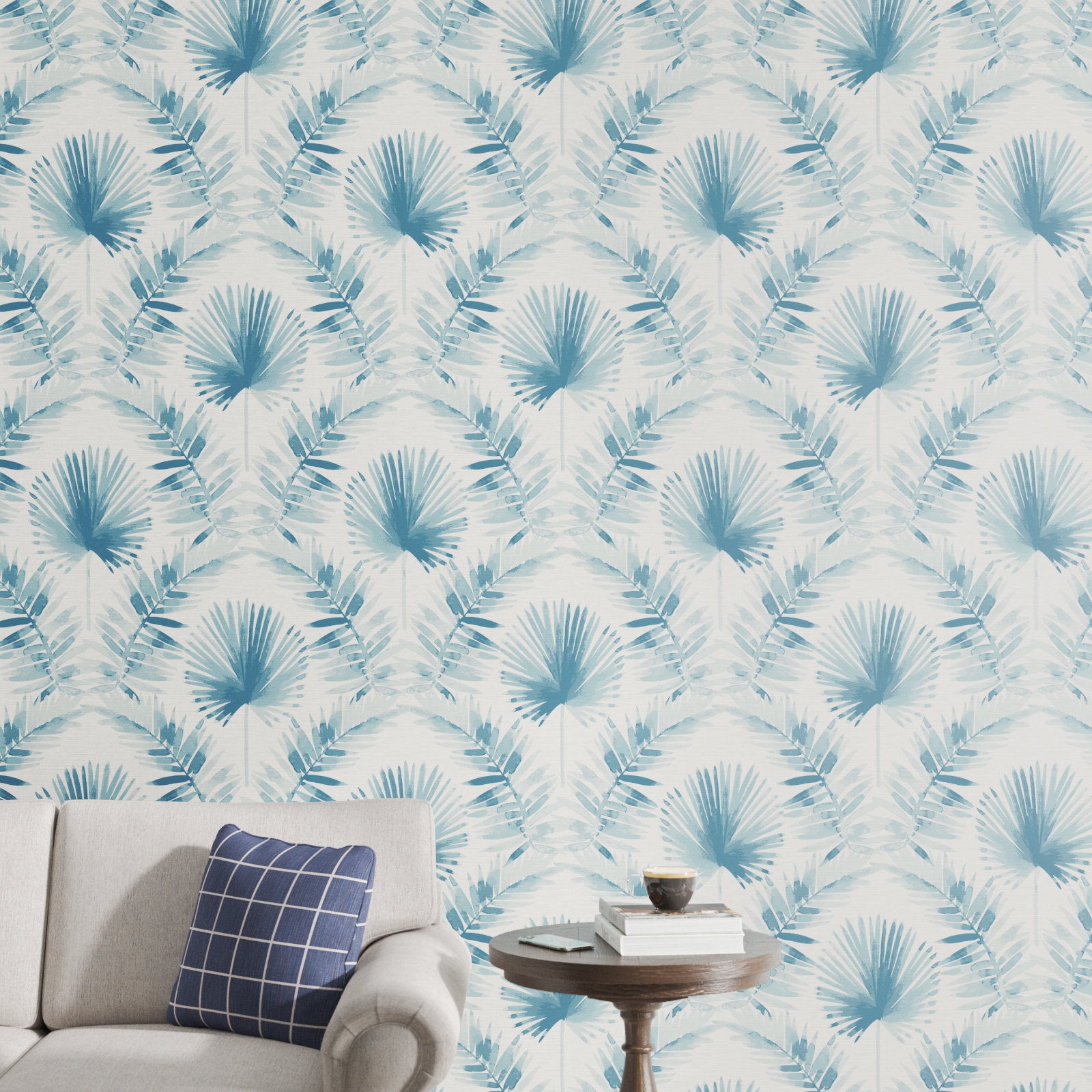 Dorinda Botanical Wallpaper, Blue