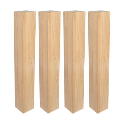 Pied d'îlot en bois massif H 35-1 / 4 po x 5 po Klyne