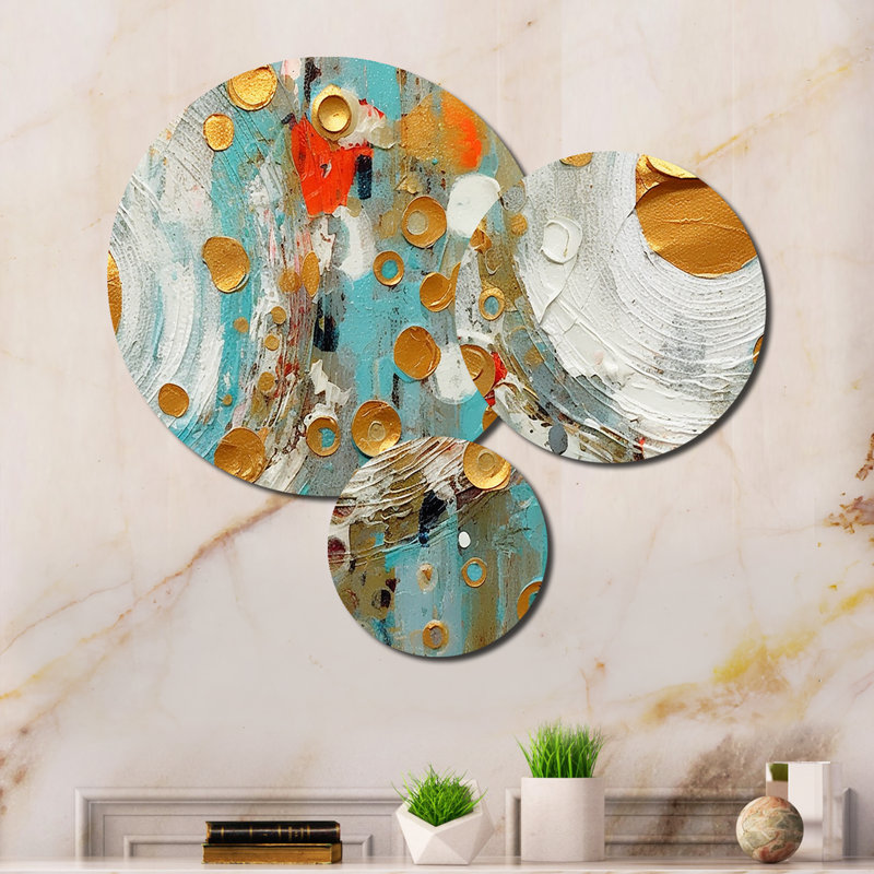 Abstract Wall Decor on Metal