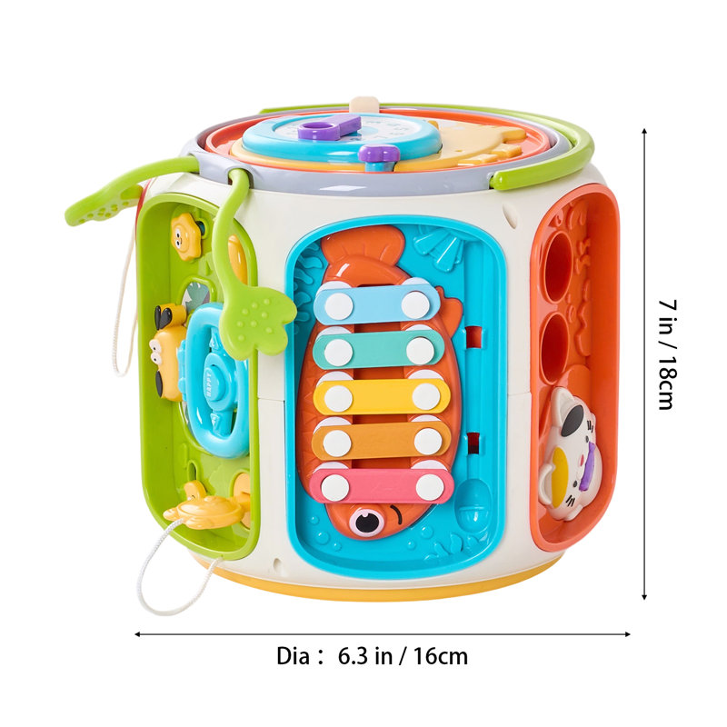 9-in-1 Musical Activity Cube Educational Toy for Toddlers