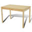 Ensemble de table de salle à manger 5 pièces avec 4 chaises d'appoint, bois de pin brun naturel