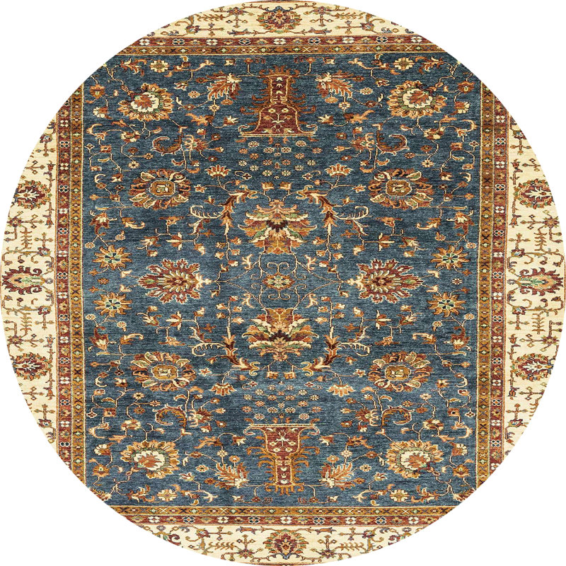 Tapis abstrait moderne 3242, Rond 5 pi