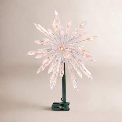 Starburst Christmas Tree Topper with LED Lights