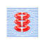 Square Striped Decorative Tray-1623070716-1623070719