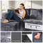 Canapé modulaire en velours côtelé 100 pouces Compression Comfort