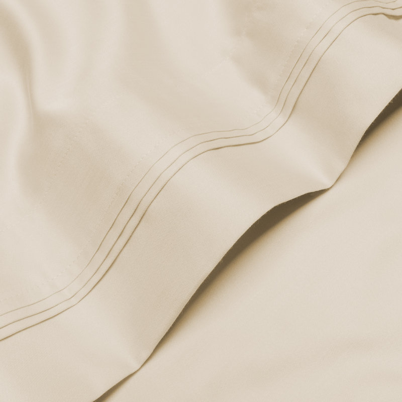 Ensemble de draps 4 pièces Luxury, Ivoire, Grand