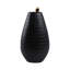 Sagebrook Home 21X11" Curved Snake On Vase, Black/Gold-1792321489