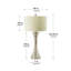 Lampe de table 32 "argentée