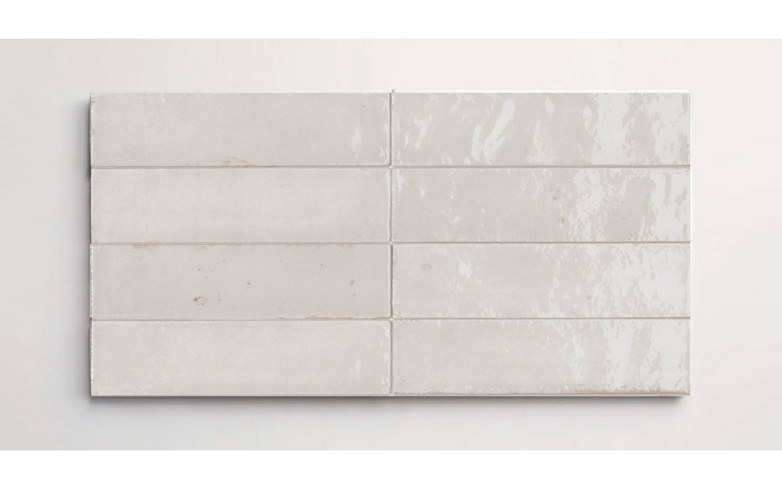 Flatiron 2 3/8" x 9 7/16" Glossy, Bianco