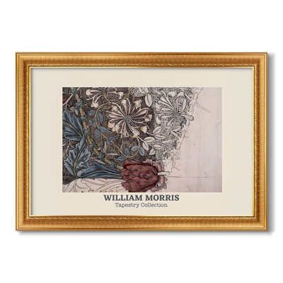 Honeysuckle (Tapestry Collection), 1874-William Morris-Custom Framed Canvas