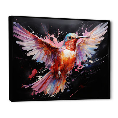 Colibri coloré, battement d'aile, merveille 2 - Art mural colibri