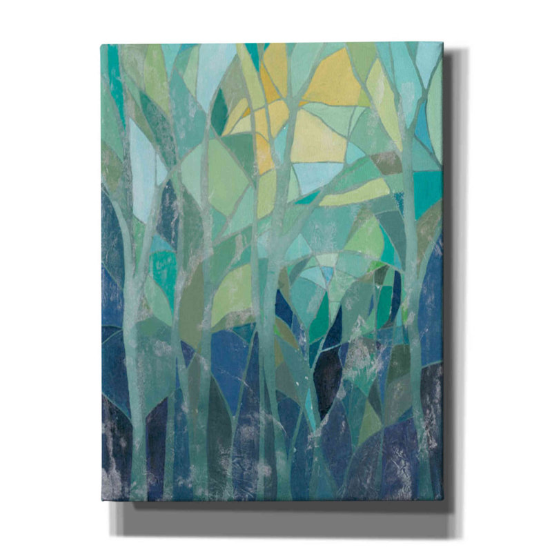 Art mural sur toile «Stain Glass Forest I» par Grace Popp, H 16 po x l 12 po x P 0,75 po