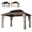 Abri de jardin à toit rigide, abri de jardin extérieur, abri de jardin en aluminium imperméable (ne comprend que l'abri de jardin)