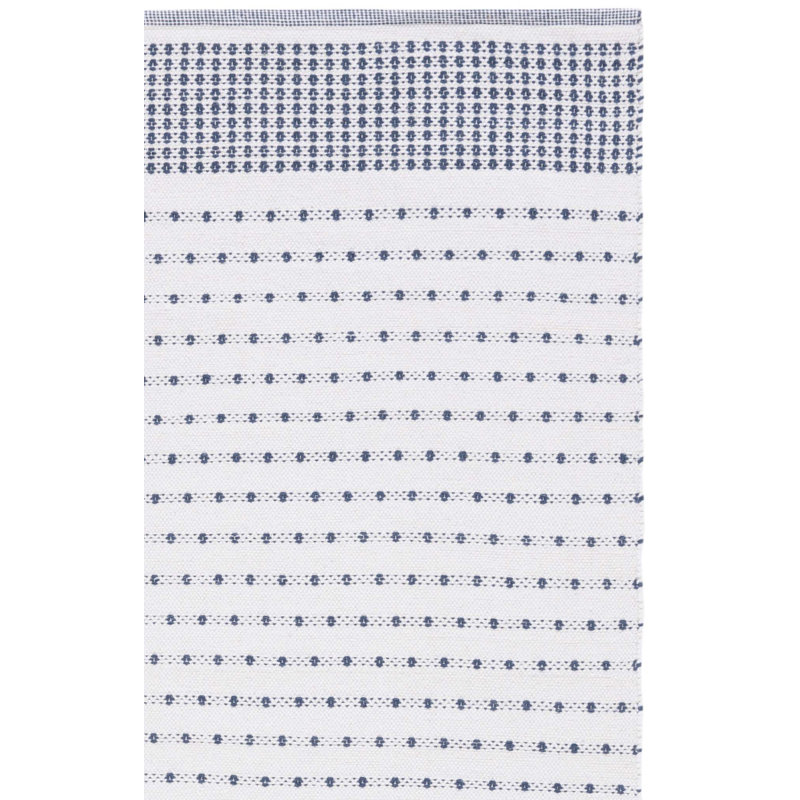 Aitken Flat Weave Cotton Geometric Rug, Runner 2'3" x 9'