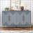 Unique Features of a Four-Door Cabinet with Two-Tone Triangular Pattern Doors-63045508