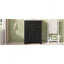 Meuble-lavabo 24 po avec lavabo en céramique intégré, armoire de salle de bain avec 2 portes, 1 tiroir basculant, meuble-lavabo simple pour petite et moyenne salle de bain, noir-525638459