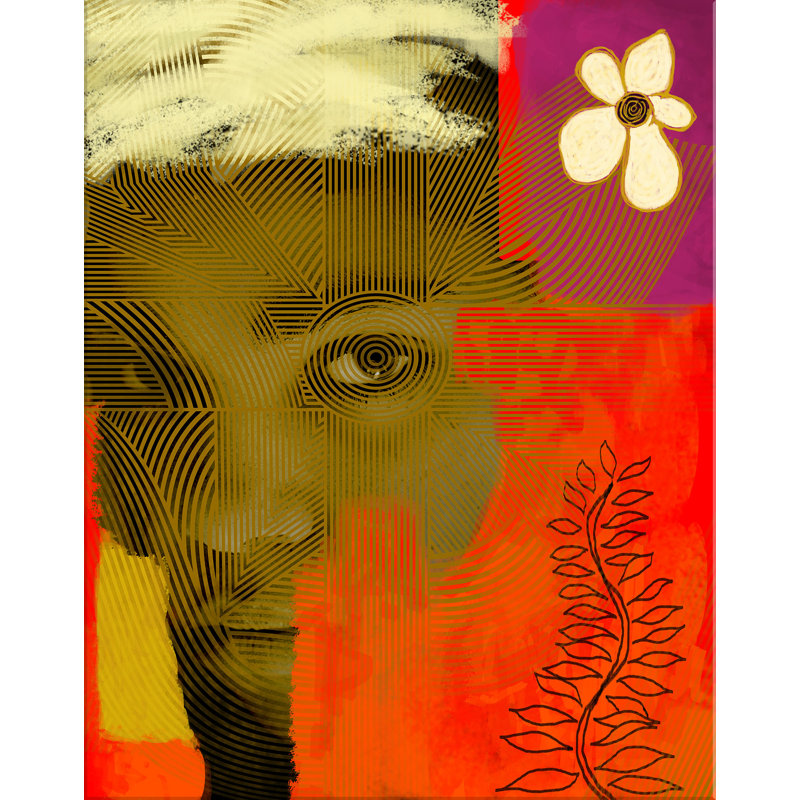 «Lady in Red» par Larry Laslo - Toile tendue