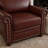 Lounge Armchair – PU Leather Accent Chair With Nailhead Trim & Solid Wood Legs (Burgundy)-346224218