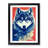 FRM-V0523-2920X Wolf Polygon - Single Picture Frame Print-1821712682-1821712683