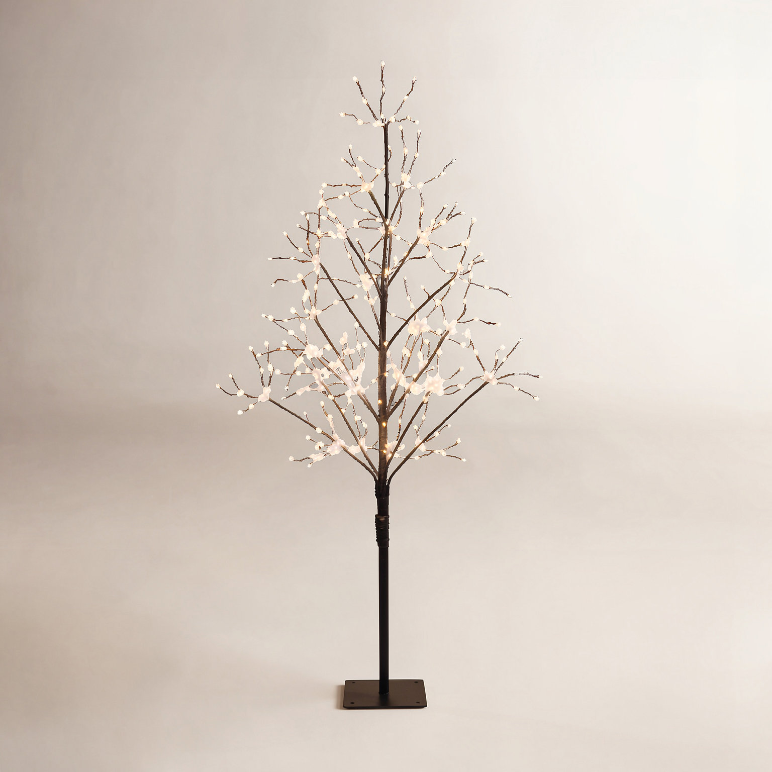 Black Fairy Light Tree, 46" H x 30" L x 30" D