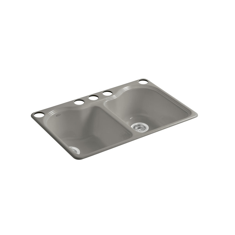 Hartland 33" L x 22" W Undermount Kitchen Sink, Cashmere