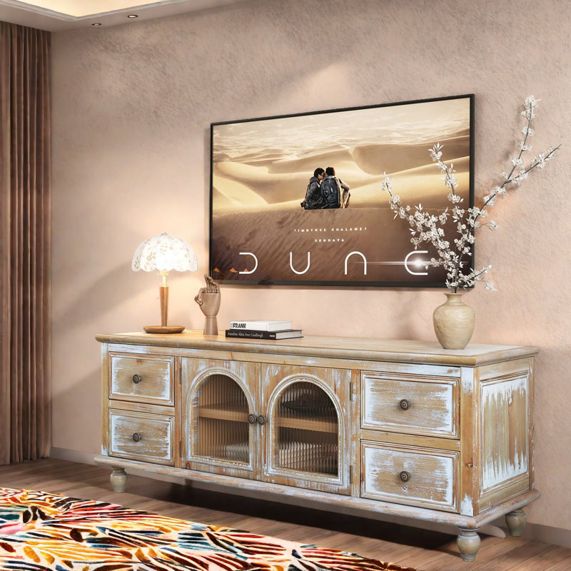 Spacieux supports télé et centres de divertissement, console de maison en bois MDF