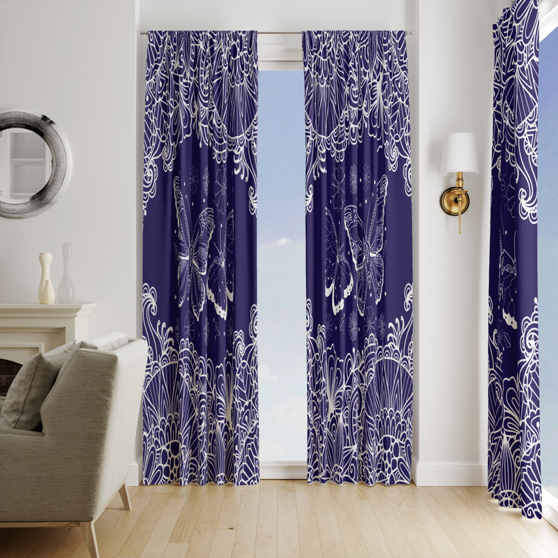 Semi Sheer Curtain, 40" W x 61" L