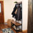 Industrial Freestanding Hall Tree with a 3-Hook Coat Rack and Shoe Bench