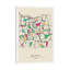 Jakarta, Indonesia Map by Ayse Deniz Akerman - Floater Frame Gallery-Wrapped Canvas Giclée on Canvas