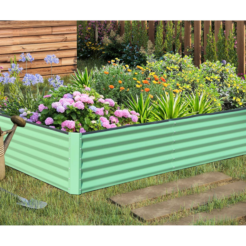 Lit de jardin surélevé galvanisé 6X3x1.5Ft