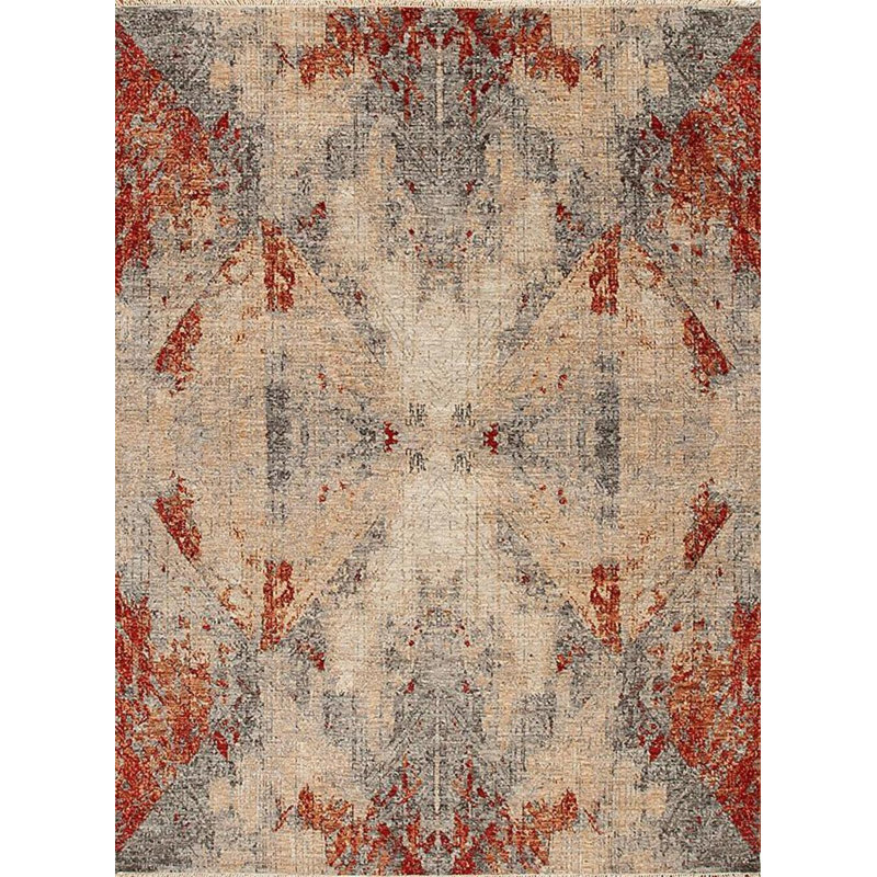 Shangri-La Hand Knotted Wool Indoor Rug, Rectangle 8' x 10'