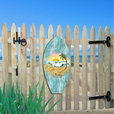 Décoration de pêche en bloc de surf