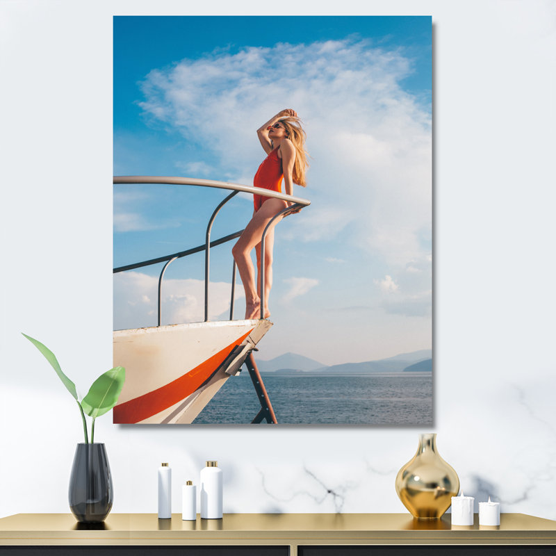 Voilier Solitude Photo III - impression, H 44 po x l 34 po x P 1,5 po, Toile tendue