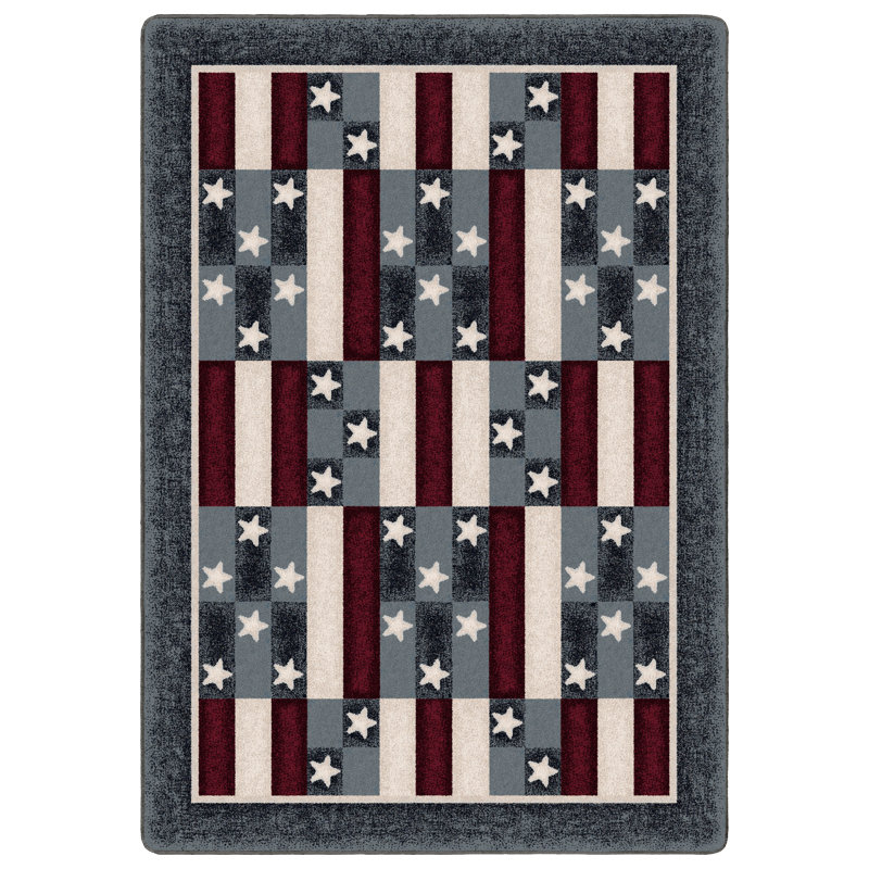 Tapis patriotique Leksi, Rectangle 3 pi 10 po x 5 pi 4 po