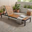 Chaise longue d'extérieur réglable à six positions-600908581