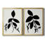 Silhouette Garden I - ensemble de 2 reproductions d'art sur toile encadrées-61455450-61455448