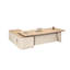 Bureau de direction moderne et luxueux de 118,11 pouces – Bureau d'angle en L en panneaux de particules avec rangement latéral pour bureau de PDG-19978252