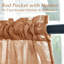 Rideaux de cuisine de style bohème rustique, rideaux western couleur terre cuite pour chambre et salon, ensemble de 2 panneaux, couleur rouille