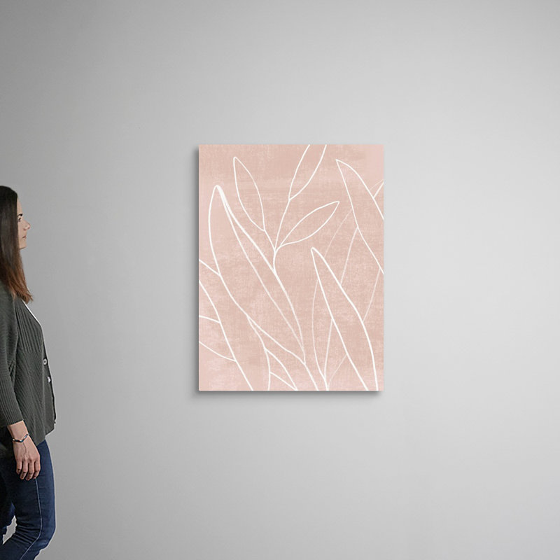 «Mauve Magic I», art mural sur toile, Toile tendue, H 40 po x l 30 po