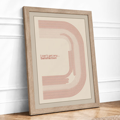 Satisfaction Minimalist - Framed Print
