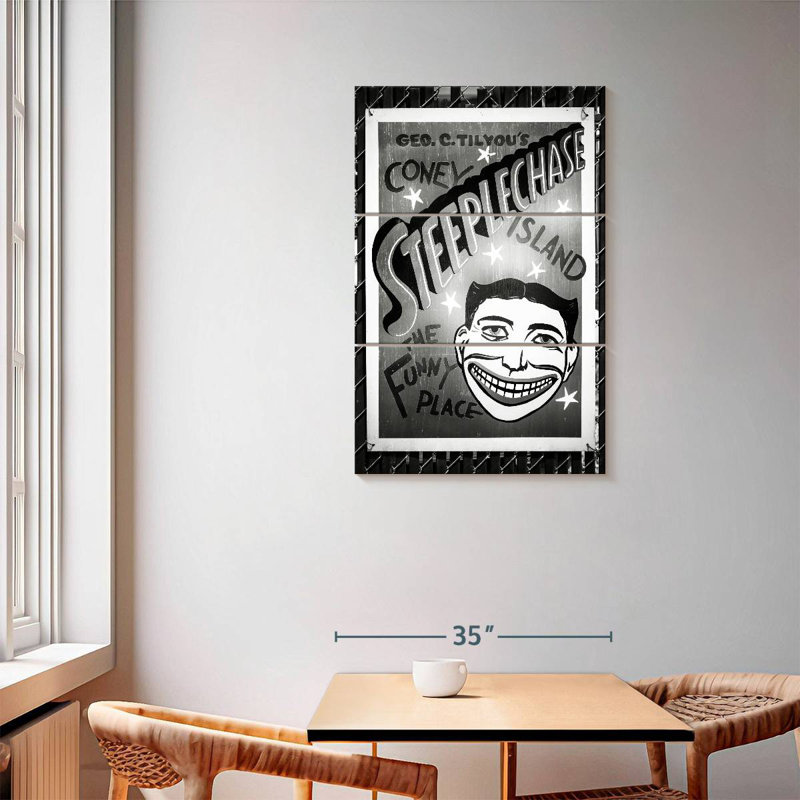 Tergel Coney Island Funny Place, 57" H x 36" W