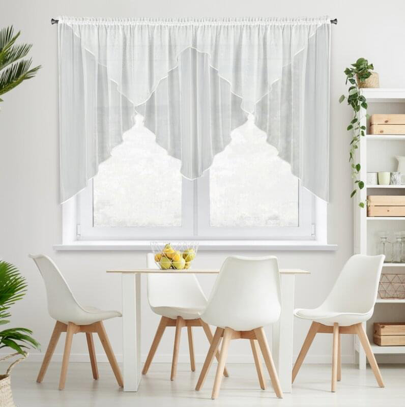 Solid Colour Swag Window Pelmet