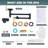 ARCORA Single Hole Two Attachment Brass Wall Mounted Pot Filler Kitchen Faucet with Double-Handle-104649713