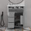 Meuble-lavabo 24 po avec lavabo, 3 tiroirs et armoire avec tablettes réglables-118311947