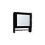 Armoire à pharmacie blanche à miroir avec porte-serviettes, H 19,7 po et l 17,7 po, deux tablettes intérieures pour la cuisine de la salle de bain, armoire simple avec rangement X, blanc, étagère incluse et unité compacte