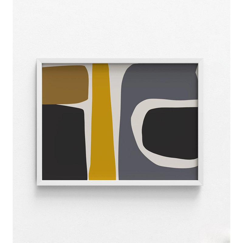 Organique formes et lignes par Irena Orlov, Reproduction encadrée sans passe-partout, H 12 po x l 16 po, Blanc