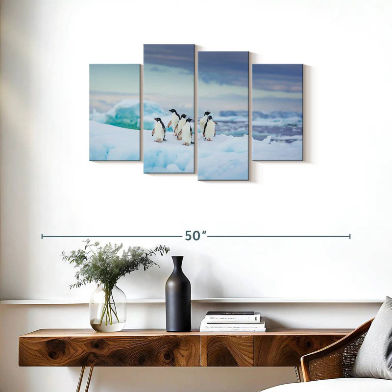 Adelie Penguins, H 22 po x l 36 po
